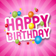 Happy birthday (pink)