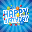 Happy birthday (blue)