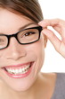 Details der Fotografie Glasses woman showing eyewear