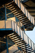 Iron staircase construction