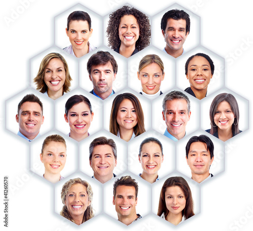 Photo: Business people group. Business people group.