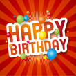 Happy birthday (red)
