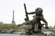 Sculpture on the Pont Alexander III in Paris