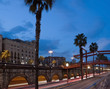 Night Barcelona city