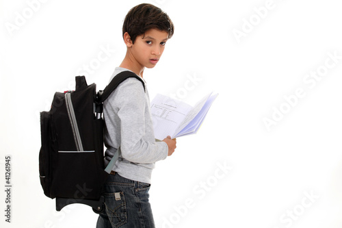 Photo: Boy going to school Boy going to school