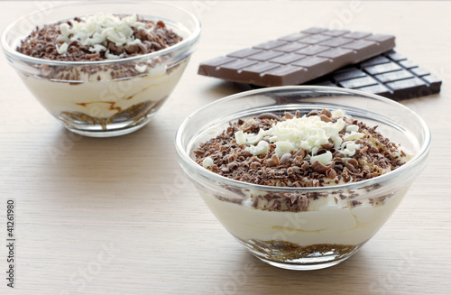 Photo: Tiramisu - traditional italian dessert Tiramisu - traditional italian dessert