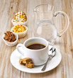 coffee, sugar, and cakes