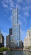 Chicago River and skyline