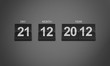 flip clock countdown to Doomsday 21 December 2012