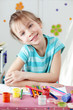 Child painting