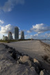 The start of South Beach at South Point park in Miami The start of South Beach at South Point park in Miami