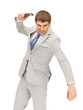 angry man with cell phone