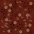 abstract flowers - seamless pattern