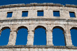 Pula coliseum close up