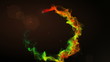 Particle Ring Background Red - HD1080