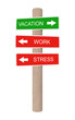 Vacation sign. Vector illustration