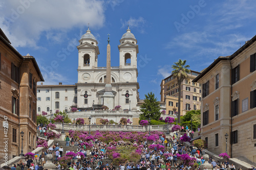 Photo: Roma, piazza d Spagna, veduta Roma, piazza d Spagna, veduta