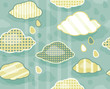 Seamless cute pattern of sky with clouds Seamless cute pattern of sky with clouds