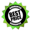Star-shaped Sticker "Best Price - Guarantee"
