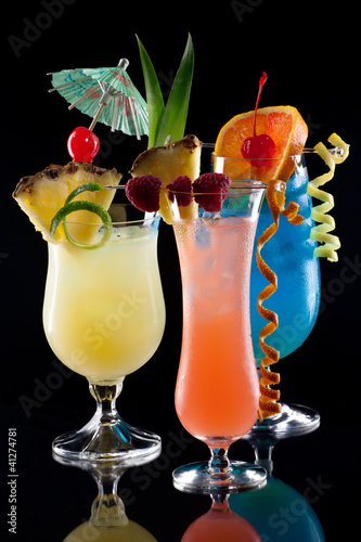 Photo: Tropical drinks - Most popular cocktails series Tropical drinks - Most popular cocktails series
