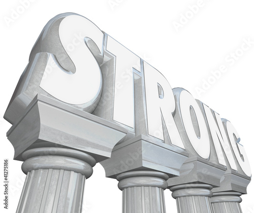 Illustration: Strong Word on Marble Stone Columns Legendary Strength Strong Word on Marble Stone Columns Legendary Strength