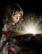 Teen girl reading the Book.