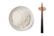 rice and chopsticks