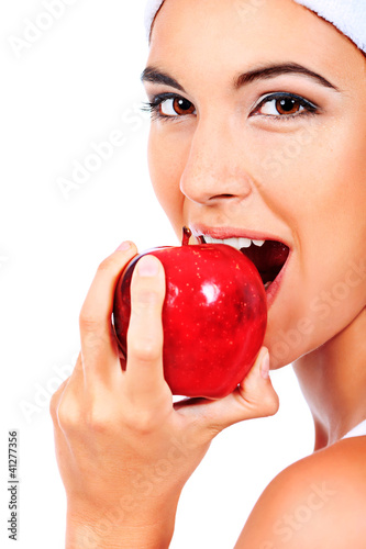 Foto: eating apple eating apple