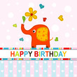 Template greeting card, vector