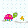 Template greeting card, vector