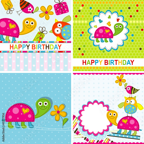 Template greeting card, vector