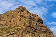 mountain top on a blue sky background mountain top on a blue sky background