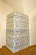 ancient stove with tiles