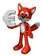 fuchs hält eurosymbol fuchs hält eurosymbol