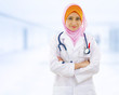 Photo: Confident Muslim doctor Confident Muslim doctor
