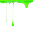 Green paint dripping