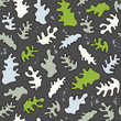 seamless colorful pattern with coral