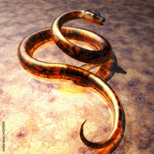 Illustration: Schlange Schlange