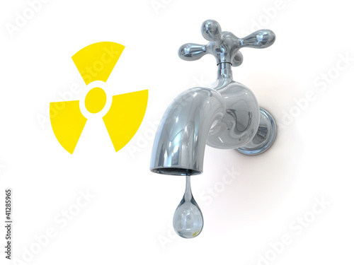 Illustration: radioactive leak 3d render illustration radioactive leak 3d render illustration