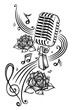 Vector: Musik, Musiknoten, Noten, Notenschlüssel, micro Musik, Musiknoten, Noten, Notenschlüssel, micro