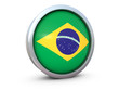 Brazil flag icon 3d render Brazil flag icon 3d render