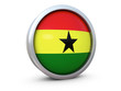 ghana flag icon 3d render ghana flag icon 3d render
