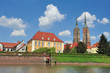 Wroclaw - Ostrow Tumski - Cathedral - River Odra Wroclaw - Ostrow Tumski - Cathedral - River Odra