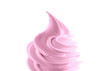Soft ice cream on white background