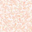 Abstract floral design, seamless decorative pattern