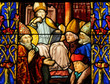 stained glass window of Vigny church