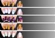 French manicure banners set