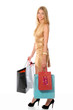 Beautiful girl with shopping bags Beautiful girl with shopping bags