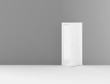 Open door and copy space Open door and copy space