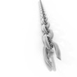 Broken metal chain